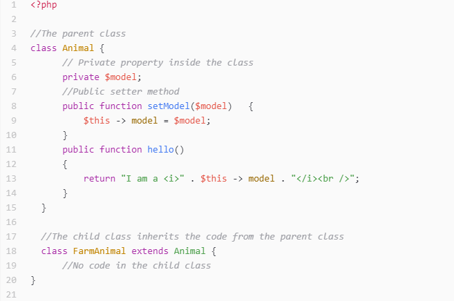 PHP Class Extends - Inheritance In Object-Oriented Programming 